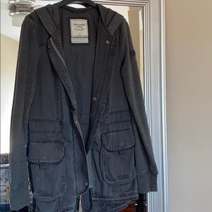 A&F hooded sweater jacket